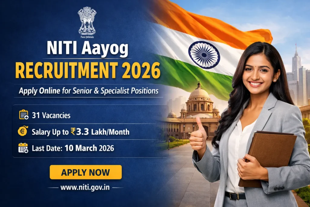 NITI Aayog Recruitment 2026 – Online Applications Open